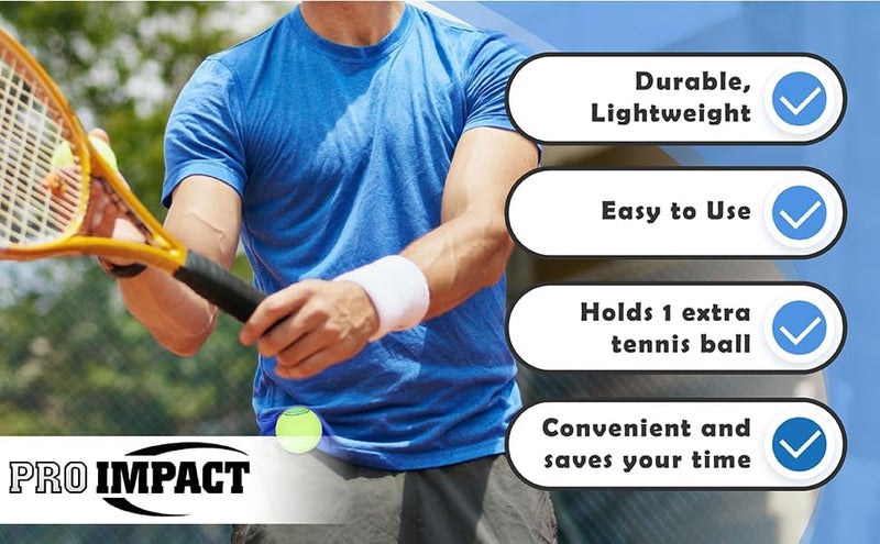 Pro Impact Tennis Ball Clip – Durable Tennis Ball Holder for Waistband, Shorts, or Skirts – Tennis Training Accessory for Men & Women – Holds 1 Ball, Lightweight & Secure for Practice, Matches - Image 5